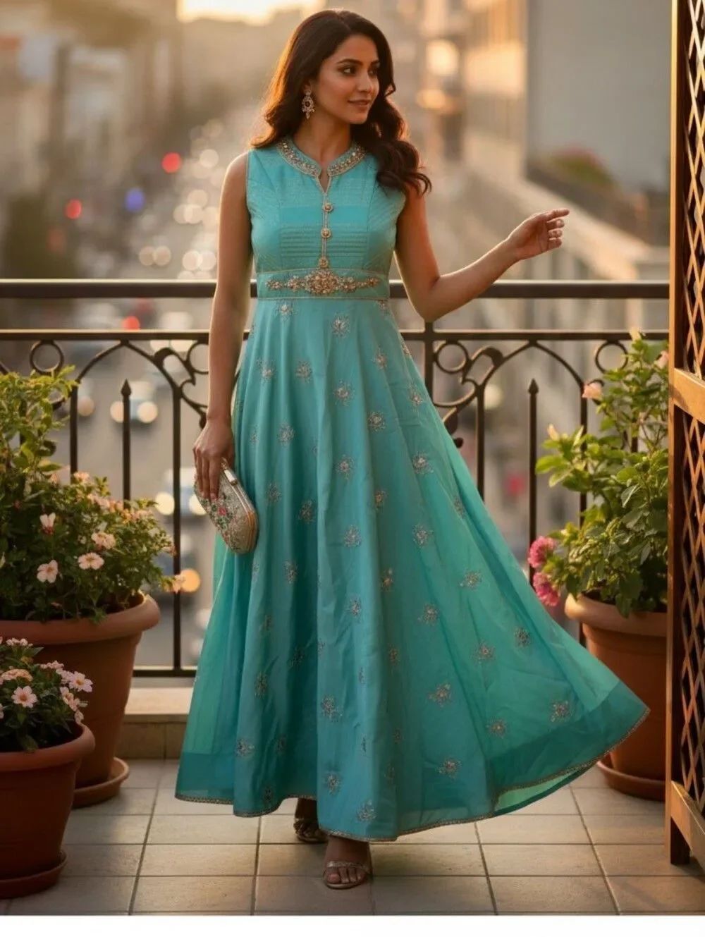 Traditional silk dress